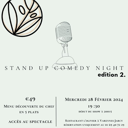 Stand up Comedy Night / édition 2 – Mercredi 28 février 2024